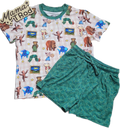 Timeless Tales - Tee and Drawstring Shorts
