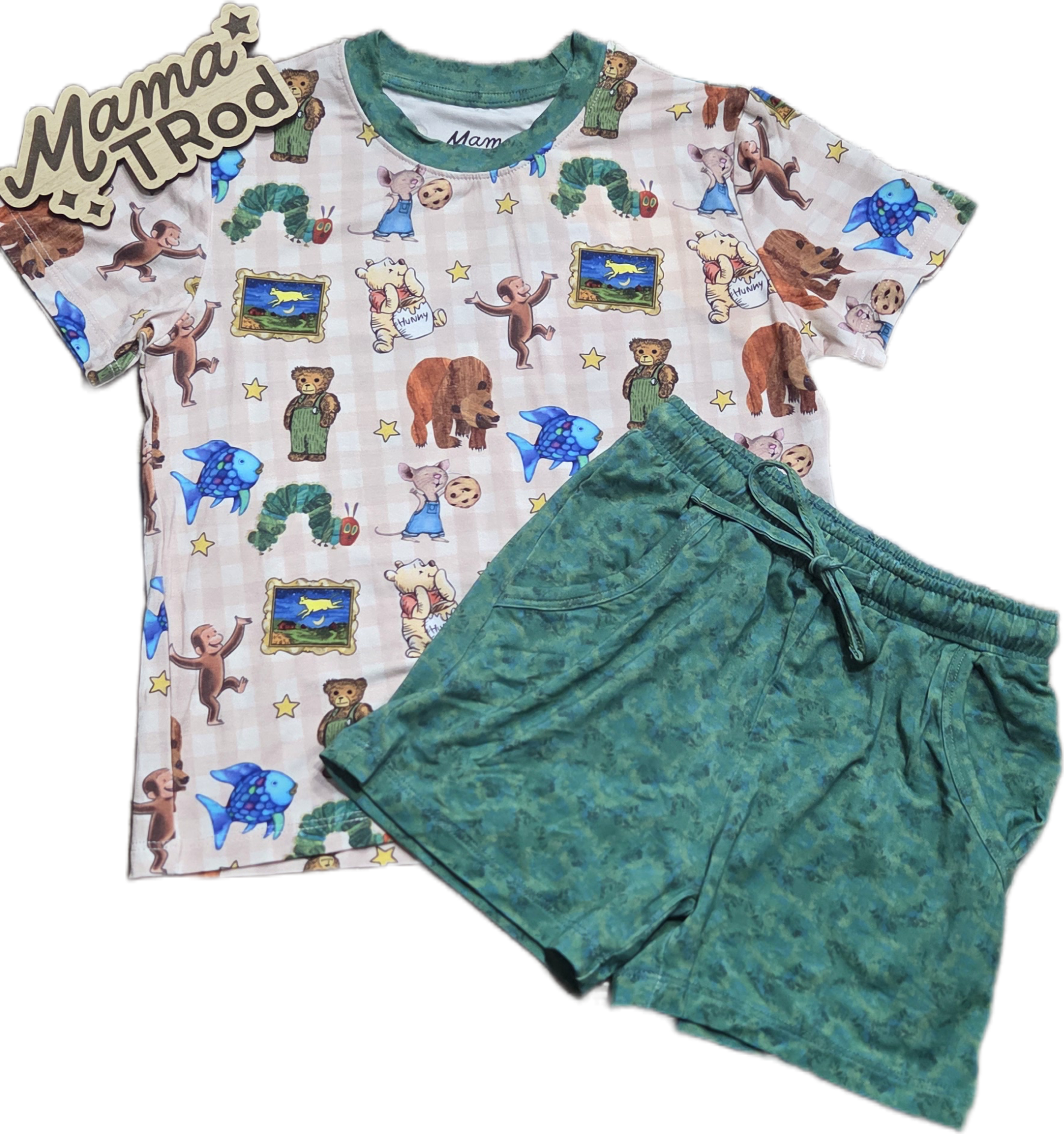 Timeless Tales - Tee and Drawstring Shorts