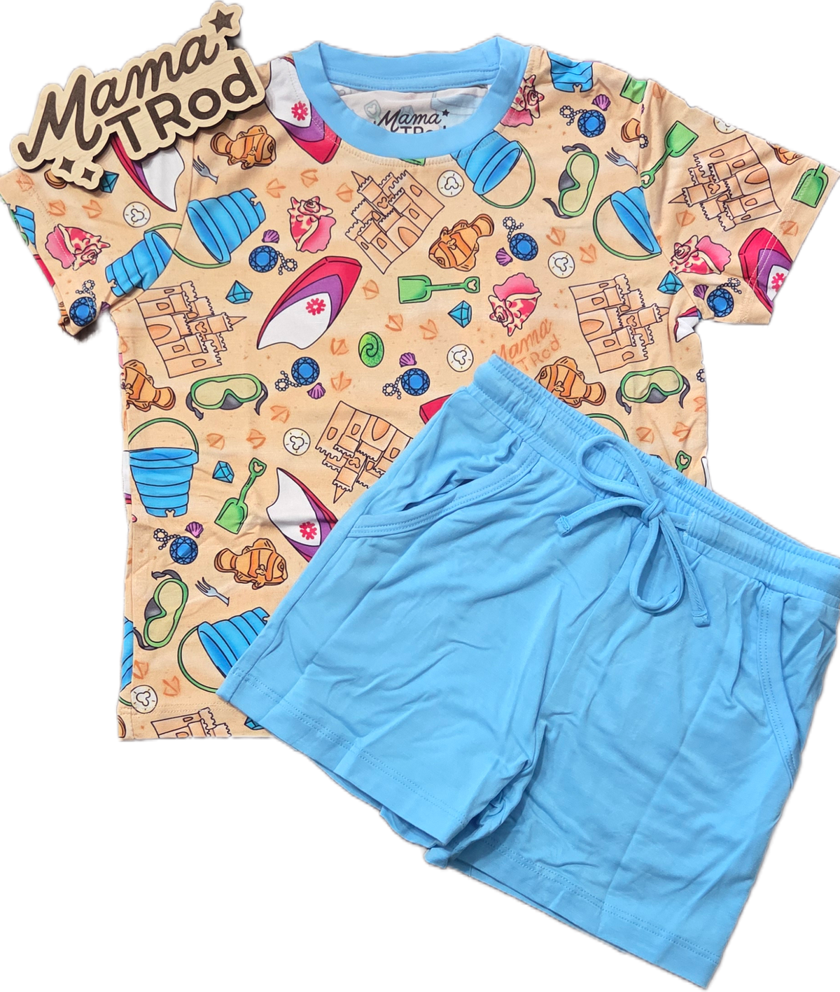 Magic on the Shore - Tee and Drawstring Shorts