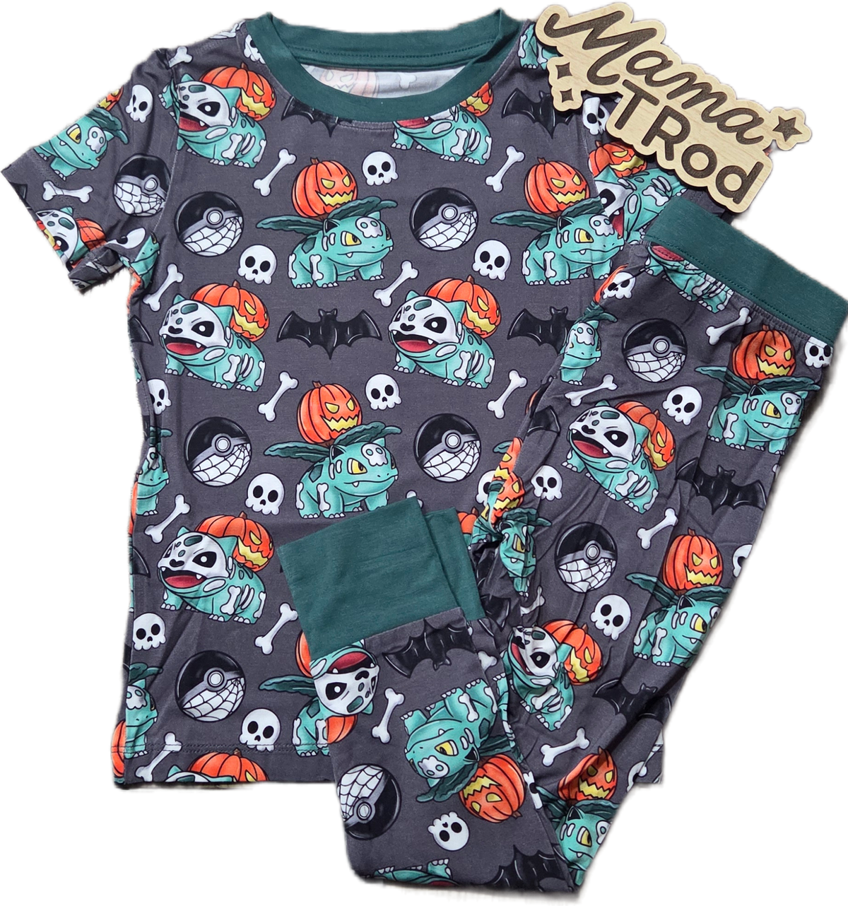Poke Pumpkin - Short Sleeve and Pants PJs
