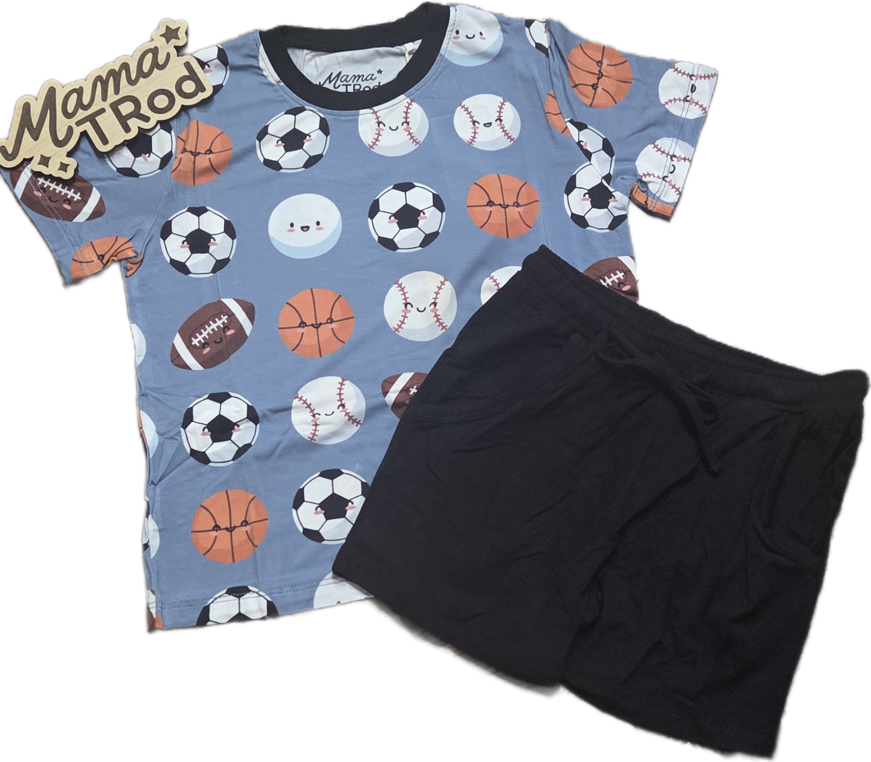 Lets Kick It - Tee and Drawstring Shorts