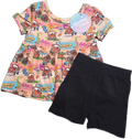 This Dadgum Print - Peplum and Bikers