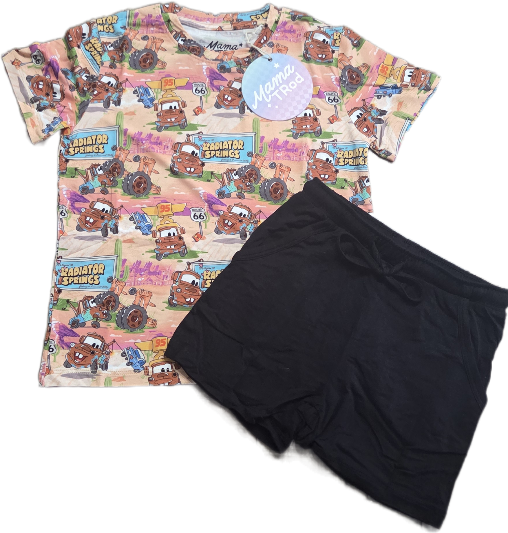 This Dadgum Print - Tee and Drawstring Shorts